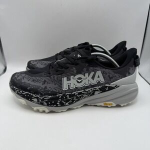 Hoka One One Mens Speedgoat 6 1147791 BKSTR Black Running Shoes Sneaker Sz 8 D